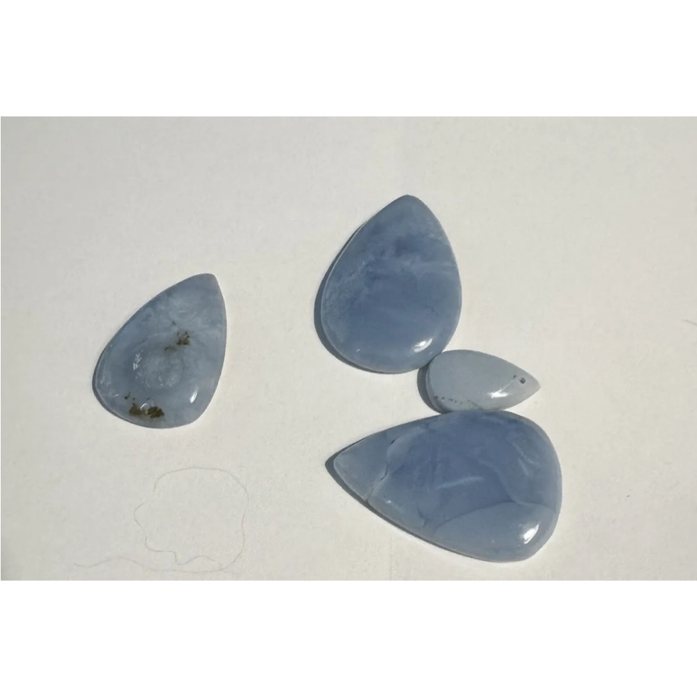 Blue Opal Gemstone Natural Loose Stone Making Jewelry